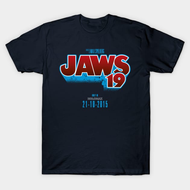 JAWS 19 (BACK TO THE FUTURE) T-Shirt by LuksTEES